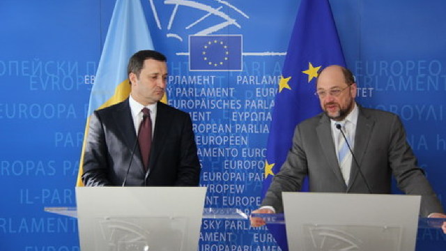 Vlad Filat s-a întâlnit cu președintele Parlamentului European, Martin Schulz