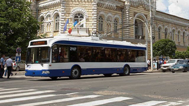 Troleibuzul asamblat la Chișinău, pus în circulație