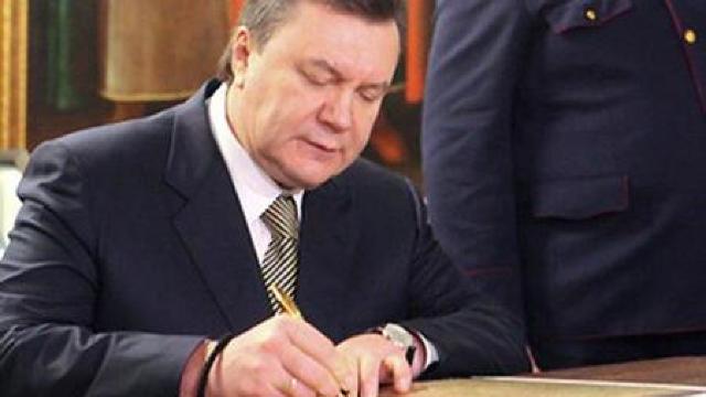 Viktor Ianukovici, a semnat, ieri, legea referitoare la principiile politicii lingvistice