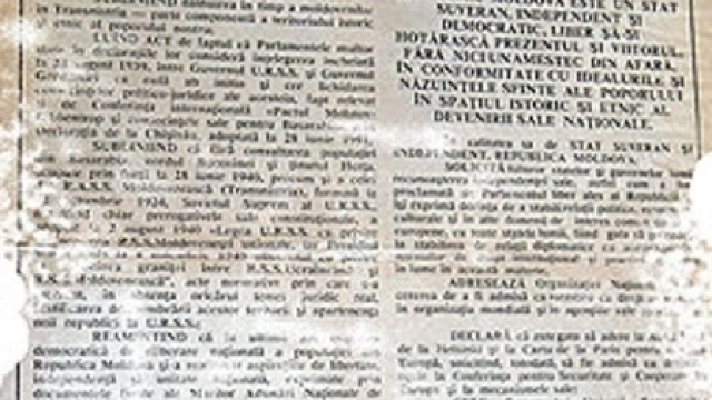 22 de ani de la semnarea Declarației de Independență a Republicii Moldova
