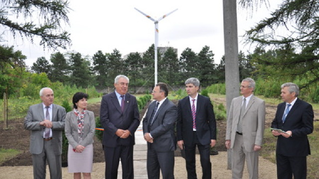 O turbină eoliană, inaugurată la Grădina Botanică