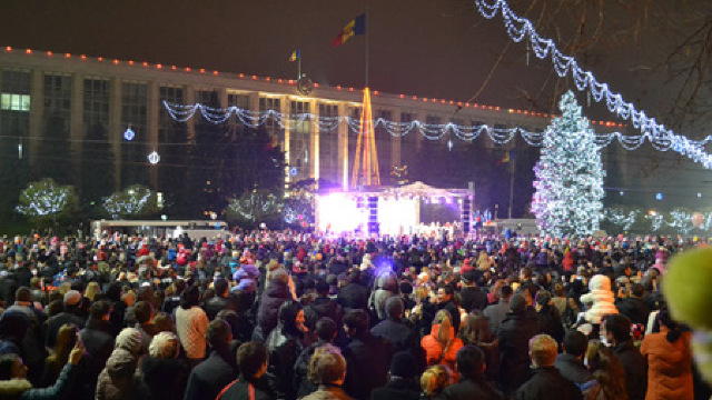 În Chișinău s-a dat startul sărbătorilor de iarnă