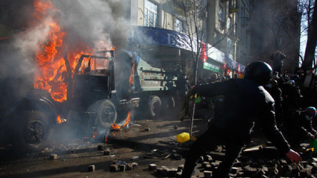 Proteste la Kiev: 5 morți și zeci de răniți