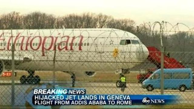 Avion deturnat către aeroportul din Geneva
