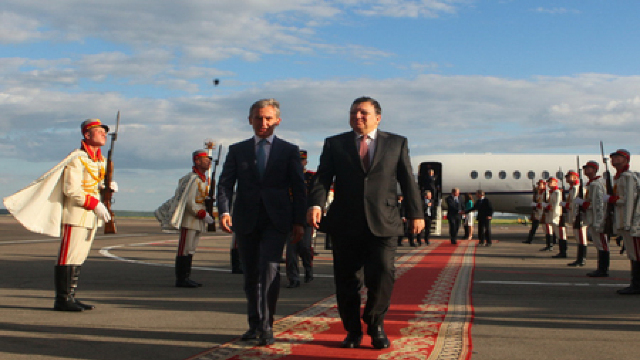 Președintele Comisiei Europene, Jose Manuel Barroso, a sosit la Chișinău