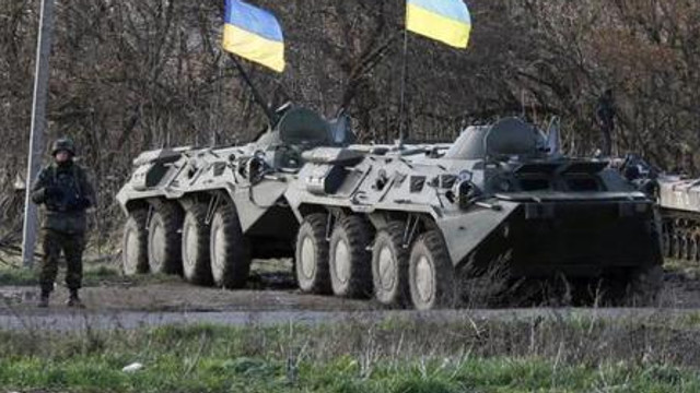 Armata ucraineană a efectuat exerciții cu tancuri în regiunea Donețk