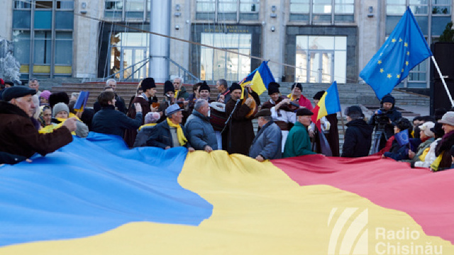 Tricolor uriaș, în Chișinău
