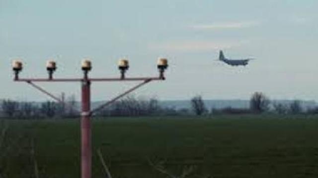 Un avion a intrat într-un bivol