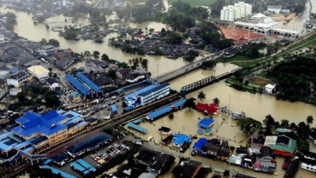 Inundații periculoase în Malaezia 