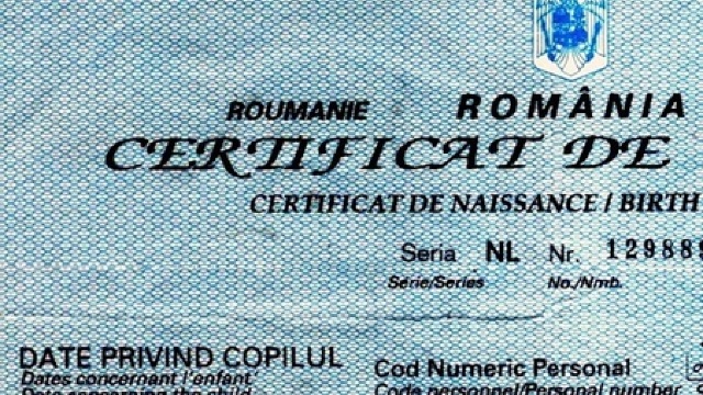 Noua procedură de obținere a certificatului de naștere românesc