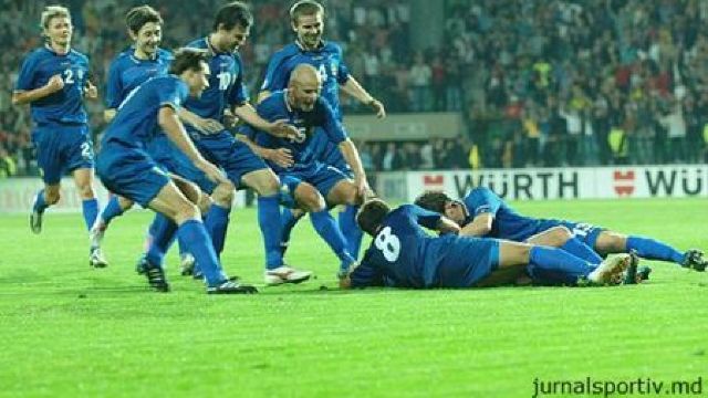 Naționala Moldovei de fotbal ocupă locul 121 în lume