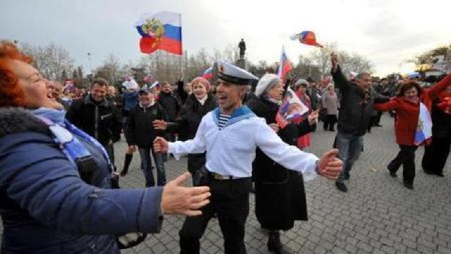 Vezi cum sărbătorește Rusia un an de la anexarea Crimeii 