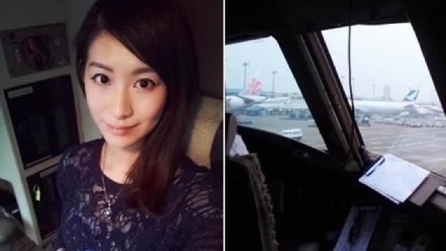 O tânără s-a filmat în cabina piloților (FOTO/VIDEO)