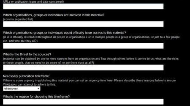 Wikileaks a anunțat un nou sistem de încărcare