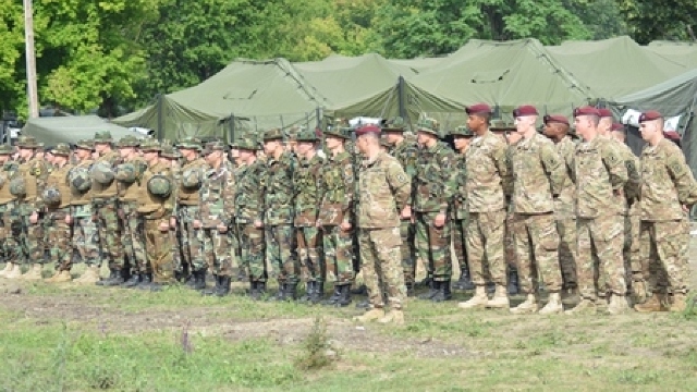 Militari NATO la poligonul din Bălți