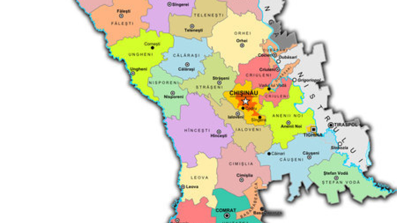 Moldova este. Карта Республики Молдова с районами. Административная карта Молдавии. Republica Moldova карта. Карта Молдовы с регионами.