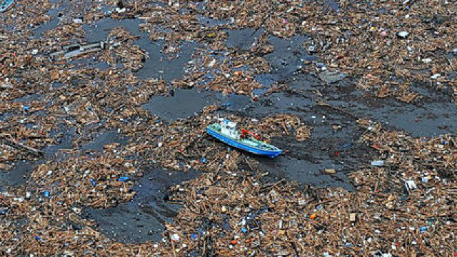 GUNOAIE de plastic desoperite în apele Arcticii