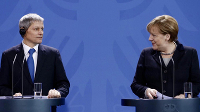 Întrevederea lui Dacian Cioloș cu Angela Merkel 