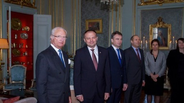 Andrian Candu a avut o întrevedere cu Regele Suediei 