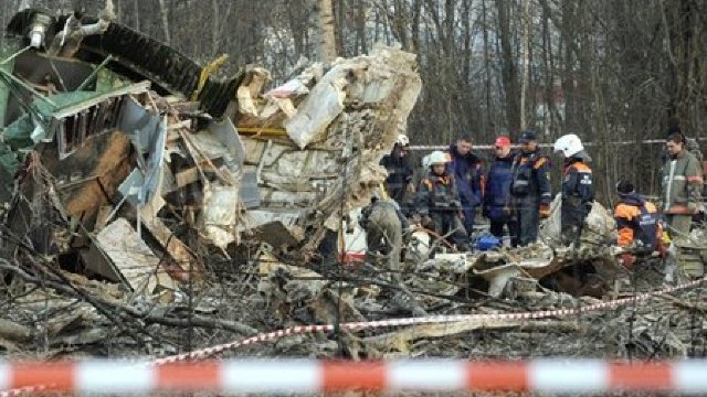 Polonia a pubicat date despre exploziile de la bordul Tu-154, la Smolensk, unde a murit  Lech Kaczynski