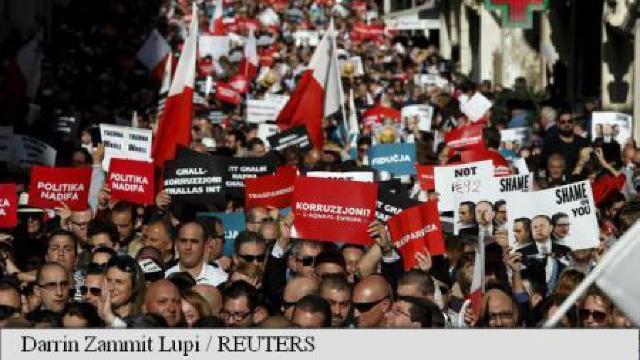 Malta: Mii de protestatari contra guvernului acuzat de corupție 