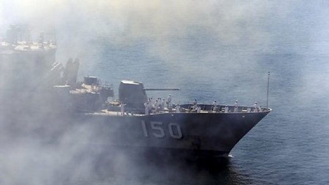 O fregată NATO sesește în Portul Constanța