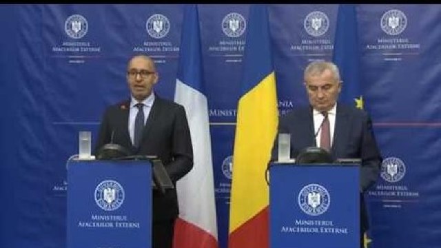 Lazăr Comănescu și Harlem Désir: Declarații de presă înaintea vizitei la Chișinău