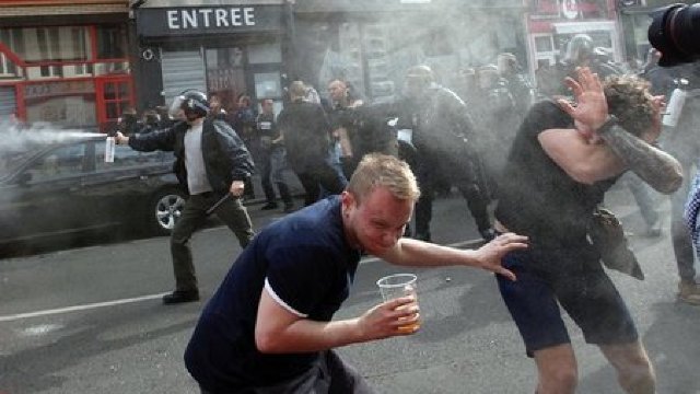 Noi confruntări la Lille între poliție și suporteri