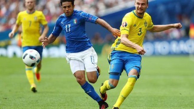 EURO 2016: Italia - Suedia, scor 1-0 (VIDEO)