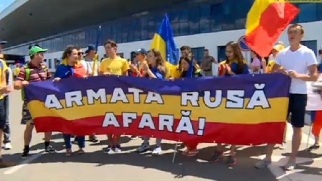 Protest față de sosirea lui Dmitri Rogozin în R. Moldova 