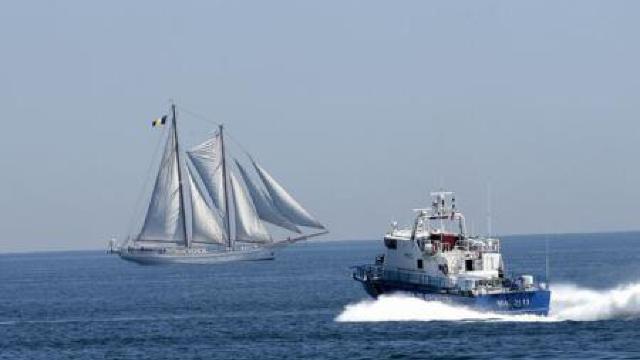 Vals cu nave militare pe Marea Neagră de Ziua Marinei Române 