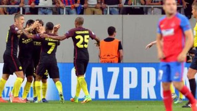 Play-off-ul Ligii Campionilor: Steaua - Manchester City, scor 0-5 (VIDEO)