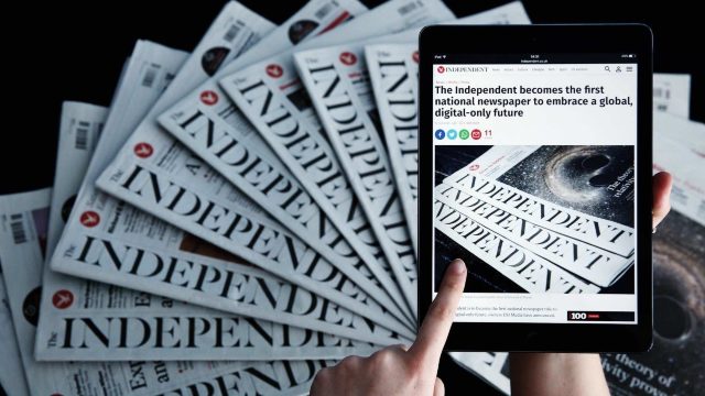 PRESĂ | Pentru prima dată în 20 de ani, cotidianul britanic „The Independent” este rentabil