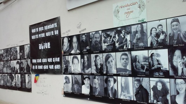 Expoziție în memoria victimelor din Colectiv