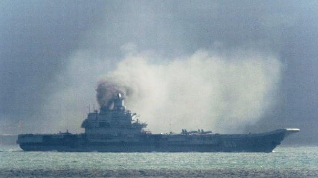 FOTO / VIDEO | Portavionul rusesc Admiral Kuznețov, în stare deplorabilă ( surse din Marina britanică)