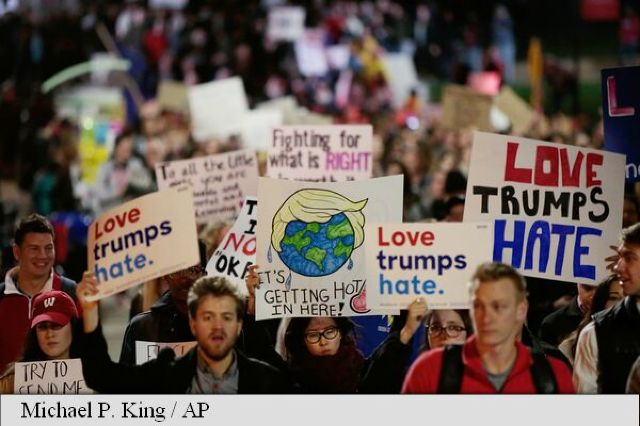 FOTO/ VIDEO | Noi manifestații pe cuprinsul SUA împotriva alegerii lui Trump în funcția de președinte
