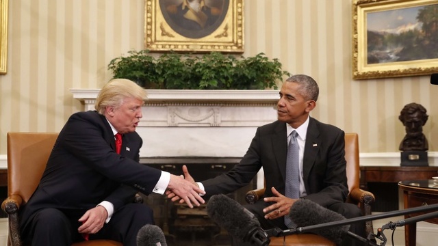 FOTO | Barack Obama l-a primit pe Donald Trump la Casa Albă