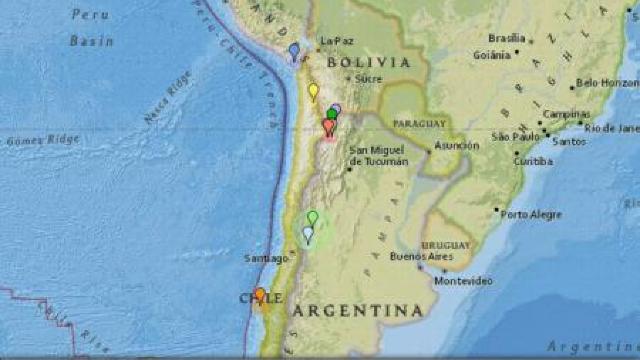 Cutremur de 6,4 grade pe scara Richter în Argentina și Chile