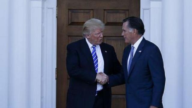 Statele Unite | Trump se întâlnește sâmbătă cu Mitt Romney, favorit la postul de secretar de Stat