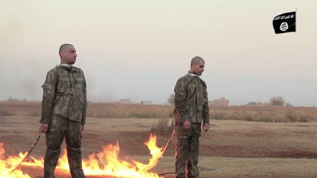 Stat Islamic înregistrează video cu soldați turci arși de vii