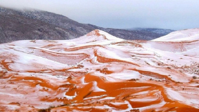FOTO | A nins în deșertul Sahara