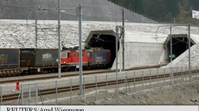 Cel mai lung tunel din lume, deschis traficului în Elveția