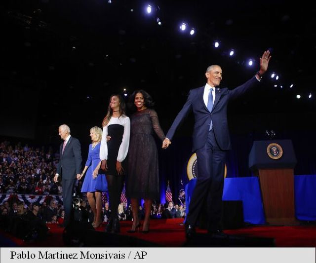 Obama și-a rostit discursul de adio în fața a 18.000 de oameni, la Chicago