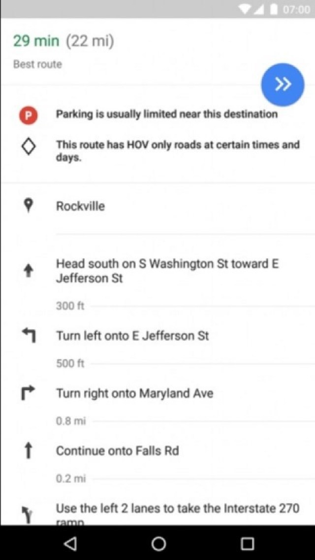 Google Maps va afișa numărul locurilor disponibile din parcările publice