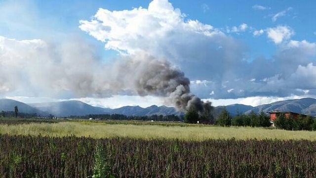Un avion cu 141 de persoane la bord a luat foc la aterizare, în Peru