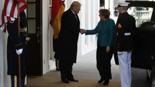 Angela Merkel a ajuns la Casa Albă pentru întâlnirea cu Donald Trump

