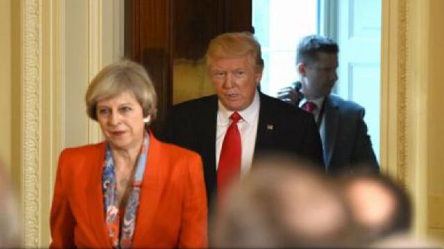 Donald Trump și Theresa May speră să convingă Rusia să nu-l mai sprijine pe președintele sirian