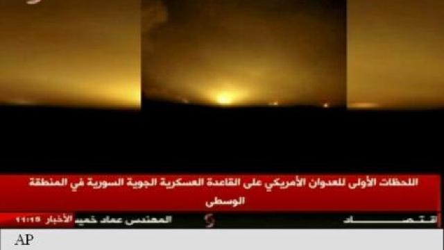 Sirian | Un avion de luptă a bombardat orașul Khan Shaykhun după atacul lansat de Statele Unite