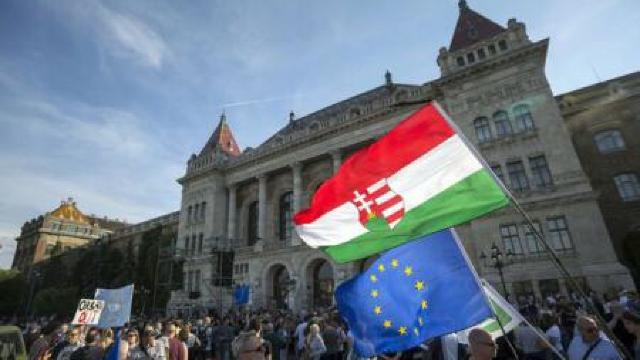 Ungaria | Manifestație la Budapesta în favoarea UE și contra premierului Viktor Orban
