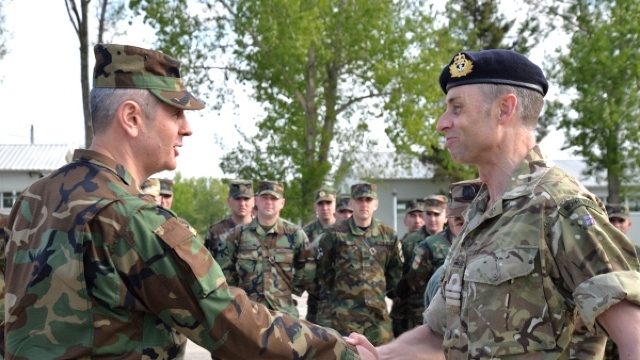 FOTO | Comandanții Armatei Naționale sunt instruiți de Echipa Mobilă Britanică de Consultanță
